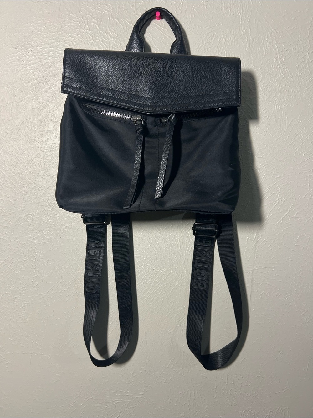 Black Botkier Mini Trigger Backpack - Adjustable Straps